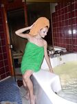 Russian amateur girl at bathroom