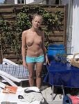 Miranda sunbathing naked