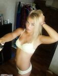 Blonde amateur wife topless selfie