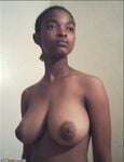Ebony amateur girl naked at home 12