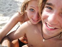 French amateur couple at vacation 2