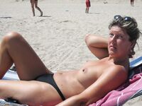 German amateur wife sunbathing topless