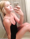 Teenage amateur blonde GF flashing her big tits 2