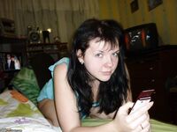 Russian amateur brunette wife 20