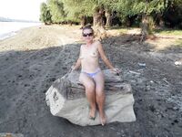 Olga sunbathing naked