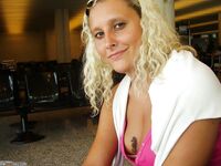 Curly amateur blonde wife 8