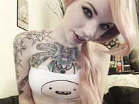 Hot tattoed emo girl