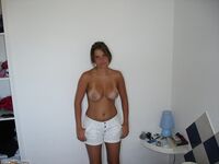 Amateur GF sunbathing topless 5
