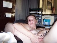 nude secretary at work
