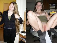 Your girlfriend before-after, dressed-undressed 7