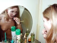 Proper tooth brushing))