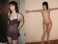 Your girlfriend before-after, dressed-undressed 9