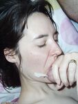 Cumload on her face