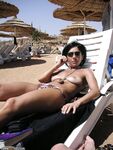 French amateur wife at beach