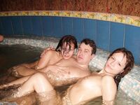 Swingers orgy at sauna 4