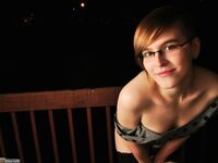 Young amateur GF in glasses 8