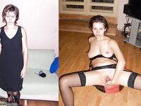 Your girlfriend before-after, dressed-undressed 33