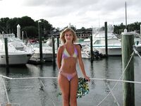 blonde amateur wife on holidays