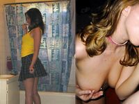 Your girlfriend before-after, dressed-undressed 45